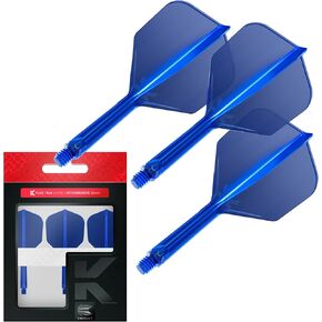 TARGET Darts K Flex Integrated Dart Flight and Shaft, No.6 | Pack of 3 K-Flex - No 6, Kflex Precision Moulded 2-in-1 Dart Flights and Dart Stem | Professional Dart Accessories