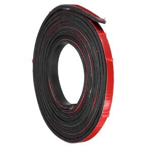 uxcell Adhesive Rubber Strips, 0.4" W x 1/8" T x 8'L Solid Neoprene Rubber Sheet Rolls with Adhesive Backing for DIY Gaskets Seals Pads Crafts