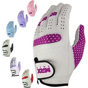 MRX Women Golf Glove Handed Golf Gloves Sweat Resistant Soft Cabretta Leather Regular Fit Women Golfer Glove