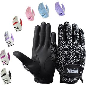 MRX Women Golf Glove Handed Golf Gloves Sweat Resistant Soft Cabretta Leather Regular Fit Women Golfer Glove
