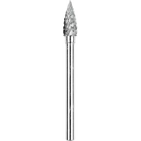 Dedeco 12714 Carbide Bur, Double-Cut, Tree-Pointed End, 1/8" x 3/16" x 1/2", SG-53