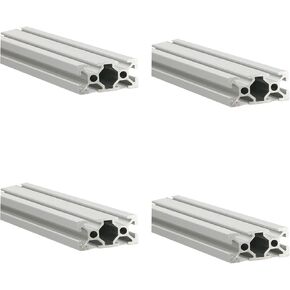 Silver 2040 Aluminum Extrusion Profile European Standard Linear Rail 2040 Aluminum Profile Frame Machine DIY 3D Printer Workbench CNC (200mm) 4PCS in Kuwait