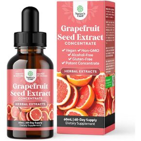 GSE Grapefruit Seed Extract Liquid - Super Concentrated Grapefruit Extract Rich in Bioflavonoids & Polyphenols for Digestive Health and Immune Support - Vegan Non-GMO & Alcohol-Free (60 Servings)