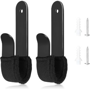 2PCS Snowboard Wall Mount Clips, Neoprene Diving Materia Buffer Protection,Horizontal Skateboard Wall Mount,Snowboard Display Stand for Room, Garage