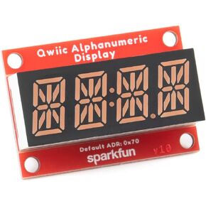 SparkFun Qwiic Alphanumeric Display - Purple - 14-Segment Alphanumeric Display No Soldering Required 128 Patterns Maximum Display Segment Numbers 2X Wall mounting Points in Saudi Arabia