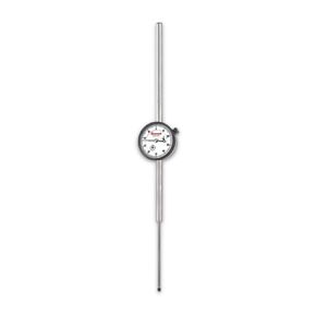 Starrett 25 Series Dial Indicator with Jewel Bearings and Lug-On-Center Back - White Face, 0-4.000" Range, 0-100 Continuous Dial, .001" Graduations - 25-4041J