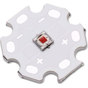 5Pcs 1W Red 3535 SMD High Power LED Chip with Aluminum Plate 20mm Star PCB Base Heat Sink Led Chip Replacement(350mA,2.0-2.2V,620-625nm,180deg) in Kuwait