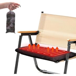 Heated Bleacher Seats, Inflatable Portable Heated Stadium Seats for Bleachers, USB Power Heated Seat Cushion for Bleachers, Waterproof Non-Slip Heated Stadium Seat Cushion, for Fishing, Camping