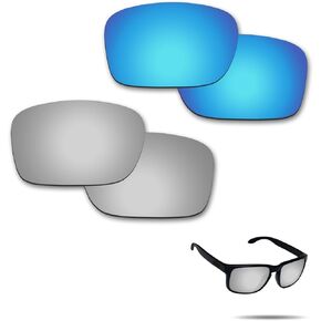 Anti-Saltwater Polarized Replacement Lenses for Oakley Holbrook Sunglasses 2 Pairs Packed
