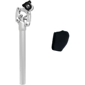 SR SUNTOUR SP12 NCX Suspension Seat Post w/ Protective Cover 27.2X350mm , Silver, VK2752