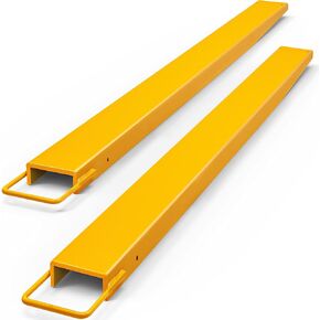 YITAMOTOR Forklift Extensions 72 Inch Length & 4.5 Inch Width, Heavy Duty Steel Pallet Fork Extension for Forklift Truck, Yellow (72"x4.5")