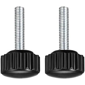 Knurled Thumb Screw for Saw Drill Press Lathe and Routing Jigs Packaging Machinery Printing Equipment Clamping Knobs Grip Threaded Hand Bolt Knobs M4 x 10mm 6pcs