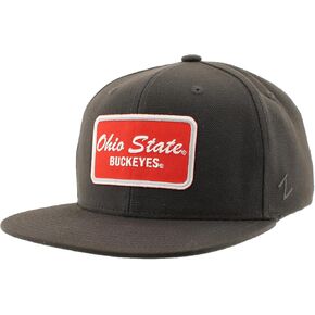ZHATS Standard NCAA Officially Licensed Hat Flat Snapback Z11 Brick Charcoal, Grey, One Size