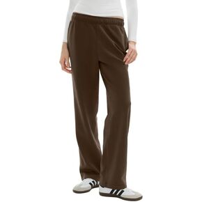 PUMIEY Women's Wide Leg Sweatpants Straight Baggy Sweat Pants High Waisted Lounge Pants Airy Collection