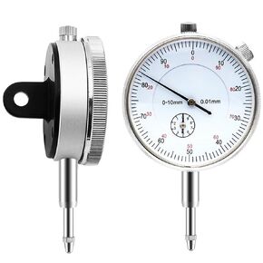 Dial Indicator Gauge 0-10mm Meter Precise 0.01mm Resolution Indicator Gauge Mesure Instrument Tool Micrometer Measuring Probes Tools