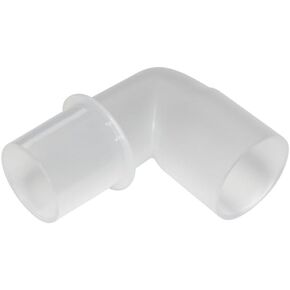2-Pack, LifeSource Universal CPAP Hose Connector, CPAP Tubing Elbow Adapter, Compatible ResMed, Respironics, Resvent, More. Standard 22mm Hose Ports for Continuous Positive Air Pressure Systems