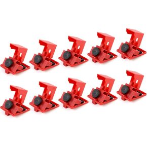 CNQLIS Breaker Lockout Device,20Pcs for 120/277 Clamp-on Electrical Single Pole Breaker Lock Out Tag Out Kit in Kuwait