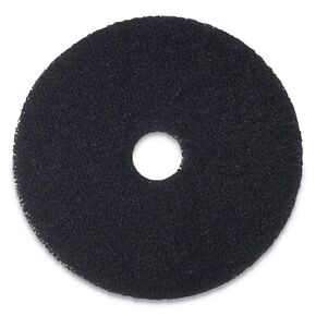 Boardwalk Stripping Floor Pads, 15" Diameter, Black, 5/Carton