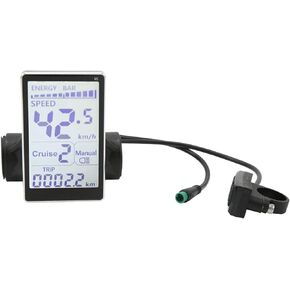 Electric Bike LCD Display Electric Bike LCD Meter 5 Pin 24V 36V 48V 60V Universal E Scooter M5 LCD Panel Screen for 31.8 22.2mm Electric Bikes