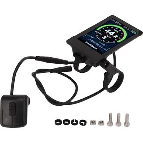Ebike Display Meter, 860C Tempered Glass Electric Scooter Display Meter 24V 36V 48V 52V Electric Bike Display Meter Waterproof Mountain Bike Display Meter