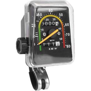 Keenso Cycling Speedometer, Computer Bike Speedometer Mechanical Odometer Computer Mountain Bike Code Table Waterproof and Spare Parts