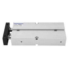 Double Rod Cylinder, Aluminum Alloy Double Rod Pneumatic Cylinder 20mm Bore 75mm Stroke Magnet Type Good Sealing Air Double Acting Cylinder for Industrial Use