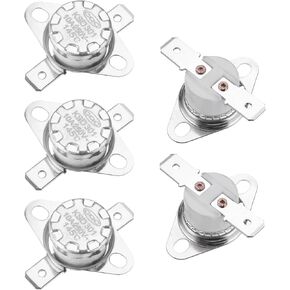 uxcell KSD301 Thermostat 145°C/293°F 10A Normal Closed N.C Adjust Snap Disc Temperature Switch for Microwave,Oven,Coffee Maker 5pcs,Ceramic Material