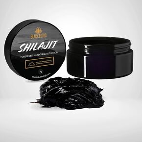 Black Lotus Pure Shilajit Resin, Supplement for Energy, Immune Support & Focus, 85 Ionic Trace Minerals Complex, Natural Fulvic Acid, Humic Acid, Lab Verified, Lab Verified - 7g
