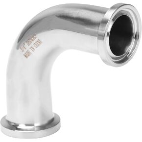 DERNORD 3/4" Tube OD Elbow 90 Degree Sanitary Pipe Fitting SS304 Tri Clamp 1/2 Inch