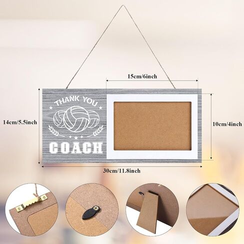 Sumind sports theme Picture Frame Coach Gift Graduation Coach Frame Gifts for Coaches Thank You Coach Gift 4" x 6" Photo(Baseball) in Saudi Arabia