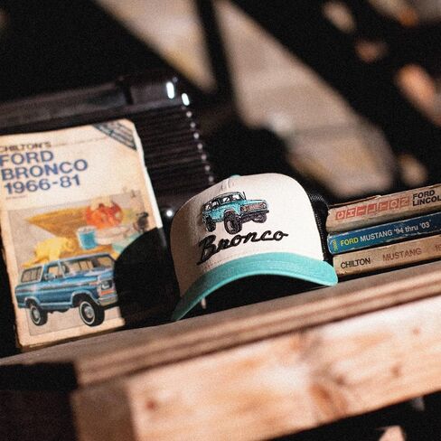 AMERICAN NEEDLE Ford Bronco Catalina Adjustable Snapback Baseball Hat, Mineral (23023A-BRONCO-MINL) in Saudi Arabia