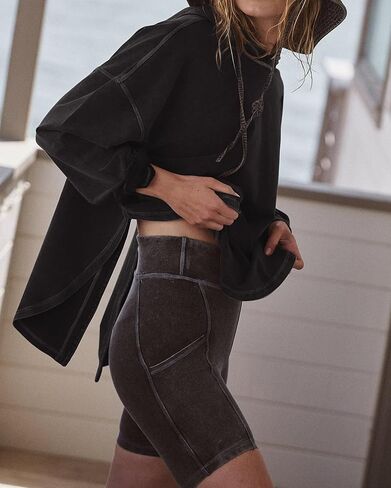Women Open Back Workout Hooded Sweatshirt Oversized Long Sleeve Side Slit Athletic Shirt Flowy Hoodie Top Activewear in Saudi Arabia