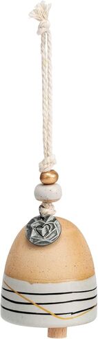 Demdaco Remembrance Gold Tone 2.5 inch Stoneware and Wood Mini Inspired Bell in Saudi Arabia