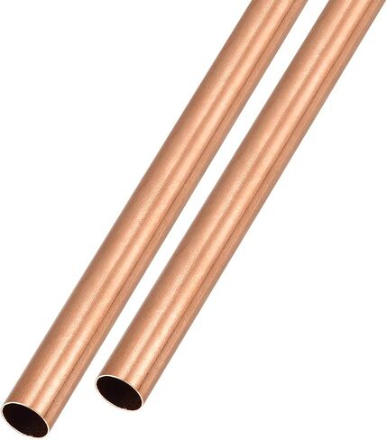 METALLIXITY Copper Tube (7mm OD x 0.2mm Wall T x 300mm L) 2Pcs, Straight Tubing - for Home Furnishing, Machinery, DIY Handicraft in Saudi Arabia