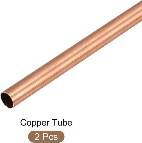 METALLIXITY Copper Tube (7mm OD x 0.2mm Wall T x 300mm L) 2Pcs, Straight Tubing - for Home Furnishing, Machinery, DIY Handicraft in Saudi Arabia