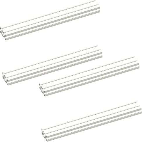 Silver 2040 Aluminum Extrusion Profile European Standard Linear Rail 2040 Aluminum Profile Frame Machine DIY 3D Printer Workbench CNC (200mm) 4PCS in Saudi Arabia
