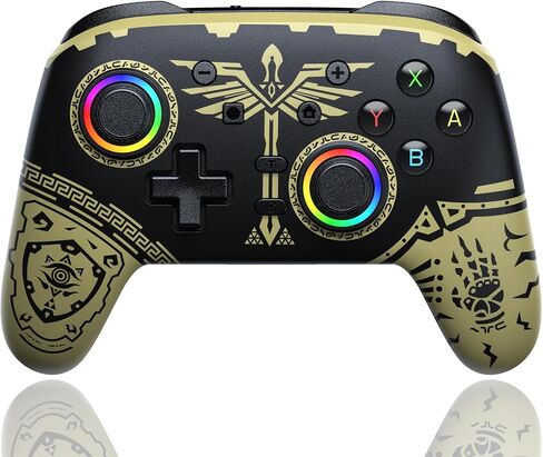 وحدات تحكم التبديل AROEVEIB، وحدة تحكم Switch Pro تدعم الاهتزاز المزدوج/التحكم في الحركة/6 محاور جيروسكوبية، متوافقة مع Nintendo Switch/Switch Lite/OLED in Kuwait