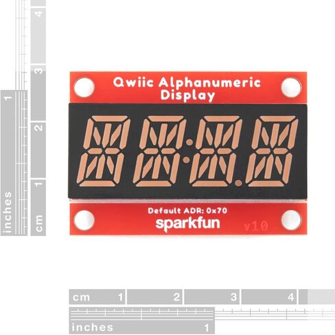 شاشة SparkFun Qwiic الأبجدية الرقمية - أرجواني - شاشة عرض أبجدية رقمية مكونة من 14 قطعة لا تتطلب لحام 128 نمطًا الحد الأقصى لأرقام شرائح العرض 2X نقاط تثبيت على الحائط in Saudi Arabia