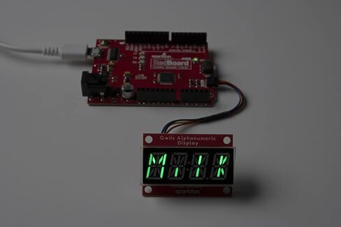شاشة SparkFun Qwiic الأبجدية الرقمية - أرجواني - شاشة عرض أبجدية رقمية مكونة من 14 قطعة لا تتطلب لحام 128 نمطًا الحد الأقصى لأرقام شرائح العرض 2X نقاط تثبيت على الحائط in Saudi Arabia