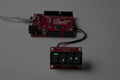 شاشة SparkFun Qwiic الأبجدية الرقمية - أرجواني - شاشة عرض أبجدية رقمية مكونة من 14 قطعة لا تتطلب لحام 128 نمطًا الحد الأقصى لأرقام شرائح العرض 2X نقاط تثبيت على الحائط in Saudi Arabia