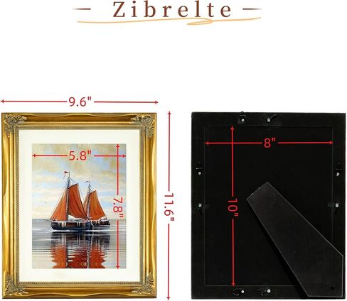 إطار صورة ذهبي مقاس 8 × 10، إطار صور من الخشب الصلب الباروكي مقاس 8 × 10 مع حصيرة للصور مقاس 6 × 8 أو 8 × 10 بدون حصيرة، بلمسة نهائية من أوراق الذهب العتيقة مقاس 8 × 10 إطارات صور لسطح الطاولة أو المعرض على الحائط in Saudi Arabia