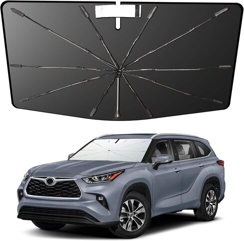 [2024 Newest] INSAUTO Honda CRV Windshield Sunshade Umbrella-Protect Car from Sun Rays & Keep Cool-Foldable Front Windshield Sun Shade for Honda CR-V 2023-2024 in Saudi Arabia