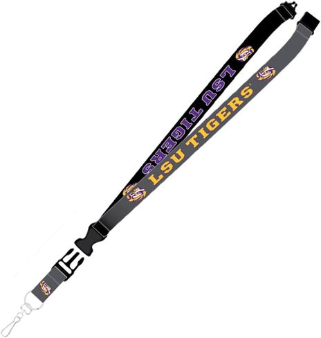 Pro Specialties Group LSU Tigers Lanyard Reverse Pop, CLC College Football/Basketball NCAA Louisiana State Gifts and Merchandise in Saudi Arabia