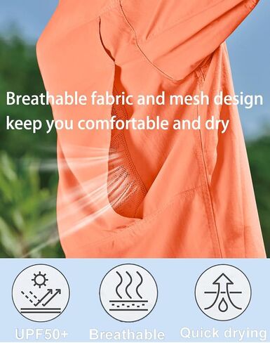 PIQIDIG Men's UPF 50+ Sun Protection Shirt Short Sleeve Hiking Fishing Shirt Quick Dry for Safari Travel Button Down Shirts in Kuwait