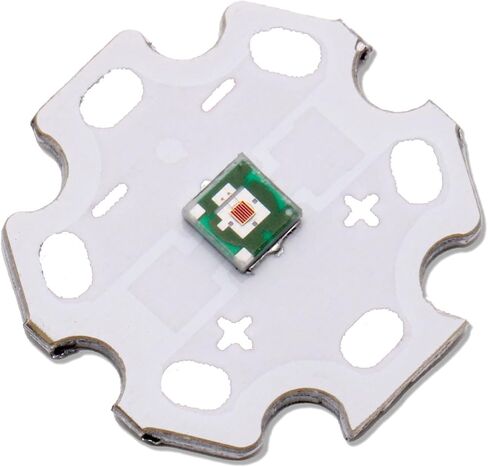 5Pcs 1W Red 3535 SMD High Power LED Chip with Aluminum Plate 20mm Star PCB Base Heat Sink Led Chip Replacement(350mA,2.0-2.2V,620-625nm,180deg) in Saudi Arabia