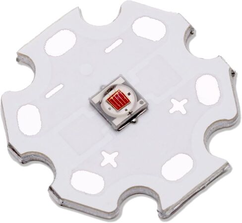 5Pcs 1W Red 3535 SMD High Power LED Chip with Aluminum Plate 20mm Star PCB Base Heat Sink Led Chip Replacement(350mA,2.0-2.2V,620-625nm,180deg) in Kuwait