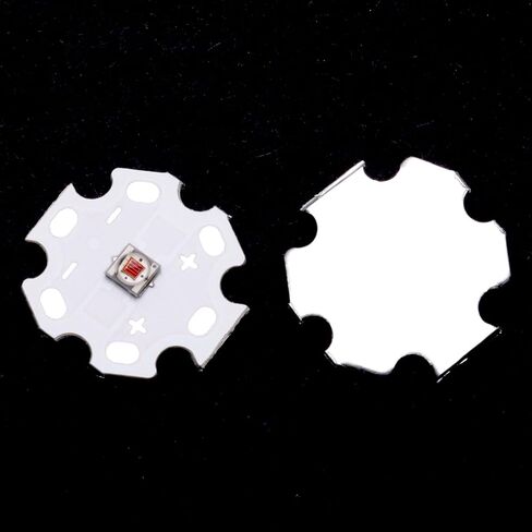 5Pcs 1W Red 3535 SMD High Power LED Chip with Aluminum Plate 20mm Star PCB Base Heat Sink Led Chip Replacement(350mA,2.0-2.2V,620-625nm,180deg) in Kuwait