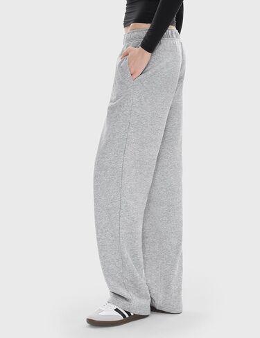 PUMIEY Women's Wide Leg Sweatpants Straight Baggy Sweat Pants High Waisted Lounge Pants Airy Collection in Saudi Arabia
