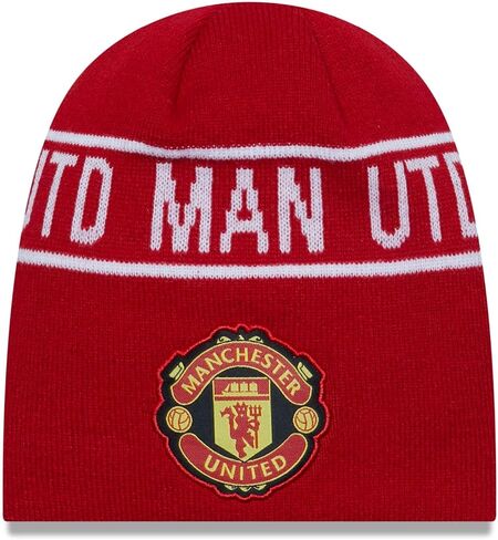 New Era Winter Beanie - Skull Manchester United red, Red, One Size in Saudi Arabia