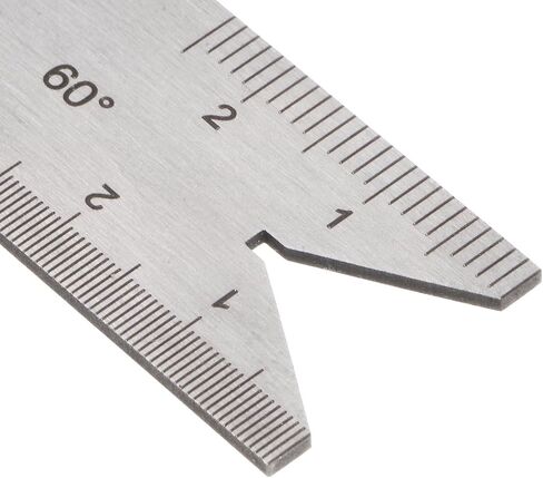 HARFINGTON 5pcs Center Gauge 60 Degree Metric Thread Cutting Angle Gauge Stainless Steel Lathe Cutting Tool,Thread Pitch Increment 0.1/0.05mm in Saudi Arabia